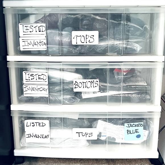 White 3-Drawer Plastic Translucent Storage Units
